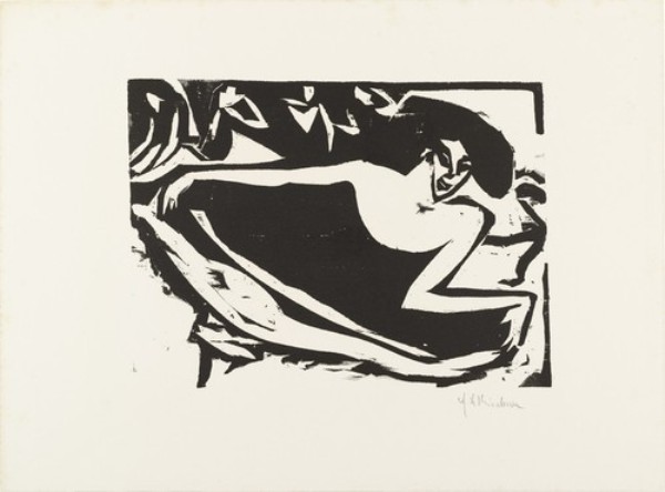 Dancer With Raised Skirt (tänzerin Mit Gehobenem Rock) From The Portfolio — Ernst Ludwig Kirchner