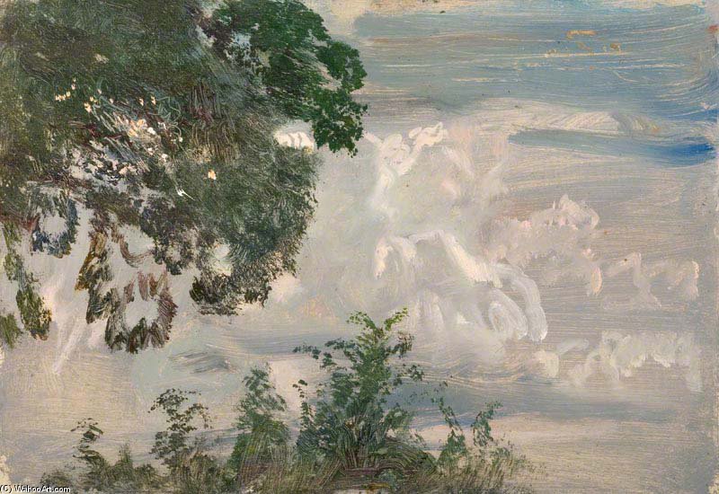 Study Of Trees And Sky — Sir Alfred James Munnings
