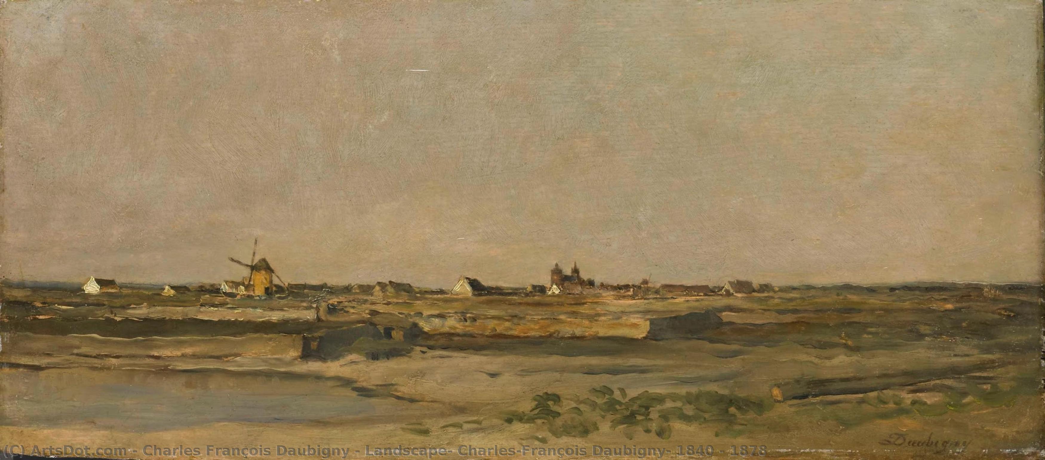 Landscape, Charles-françois Daubigny, 1840 - 1878 — Charles-françois Daubigny