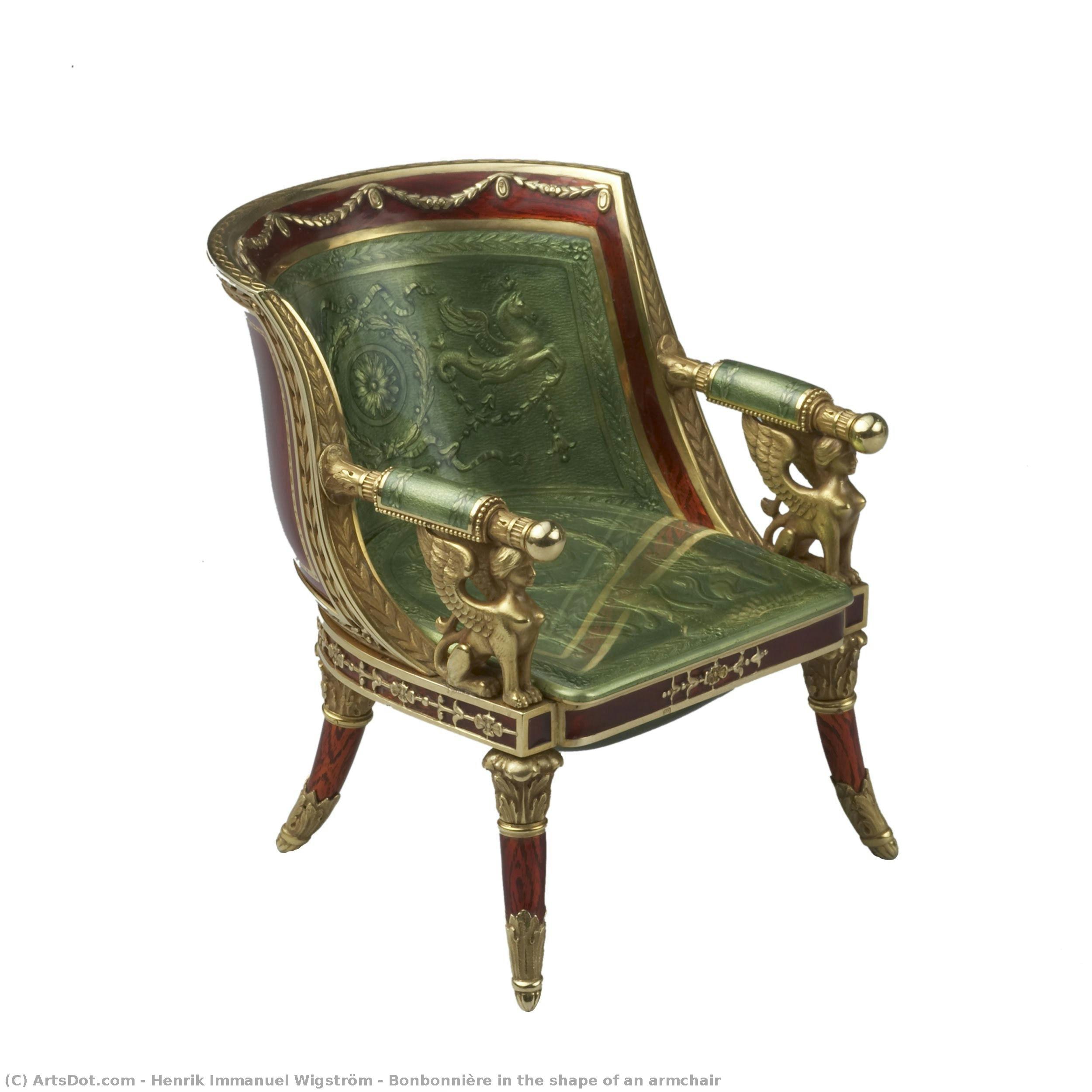 Bonbonnière In The Shape Of An Armchair — Henrik Immanuel Wigström