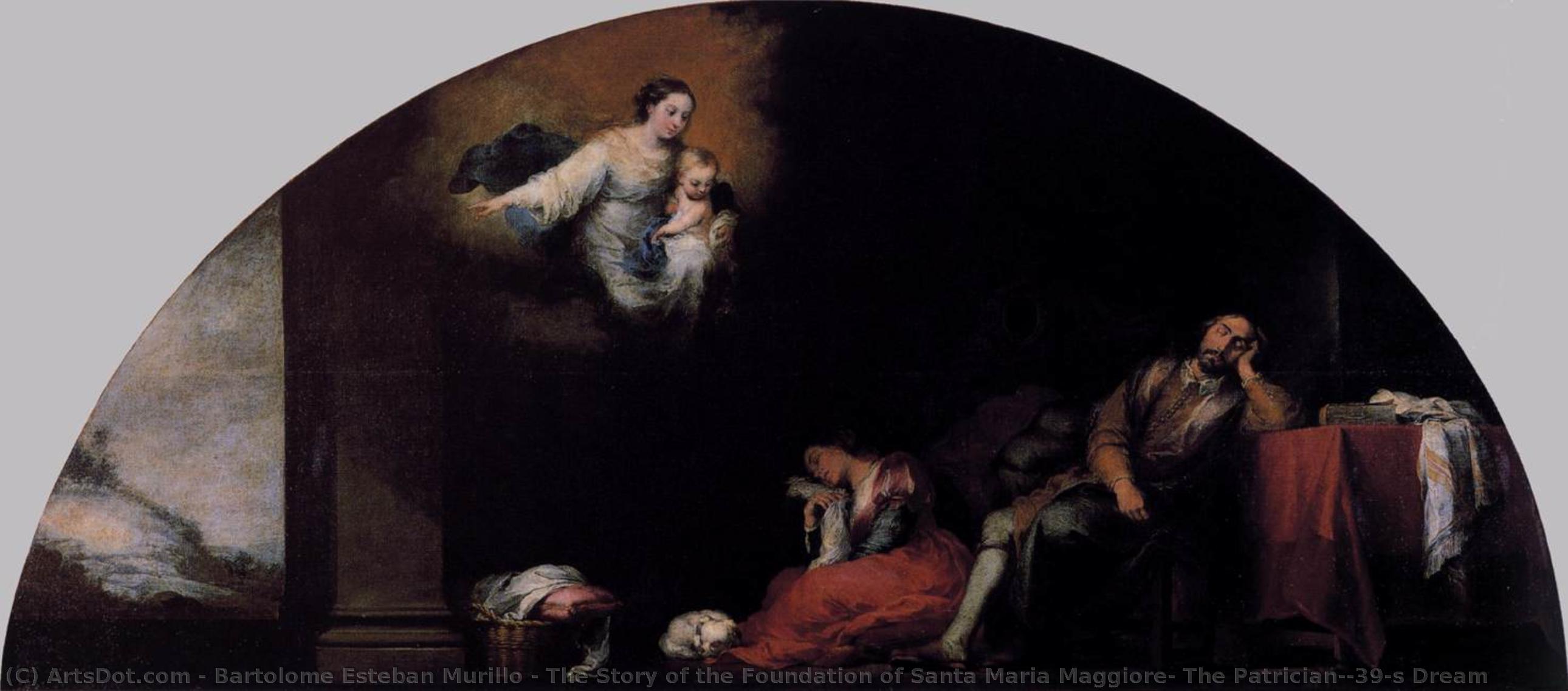 The Story Of The Foundation Of Santa Maria Maggiore: The Patrician's Dream — Bartolomé Esteban Murillo