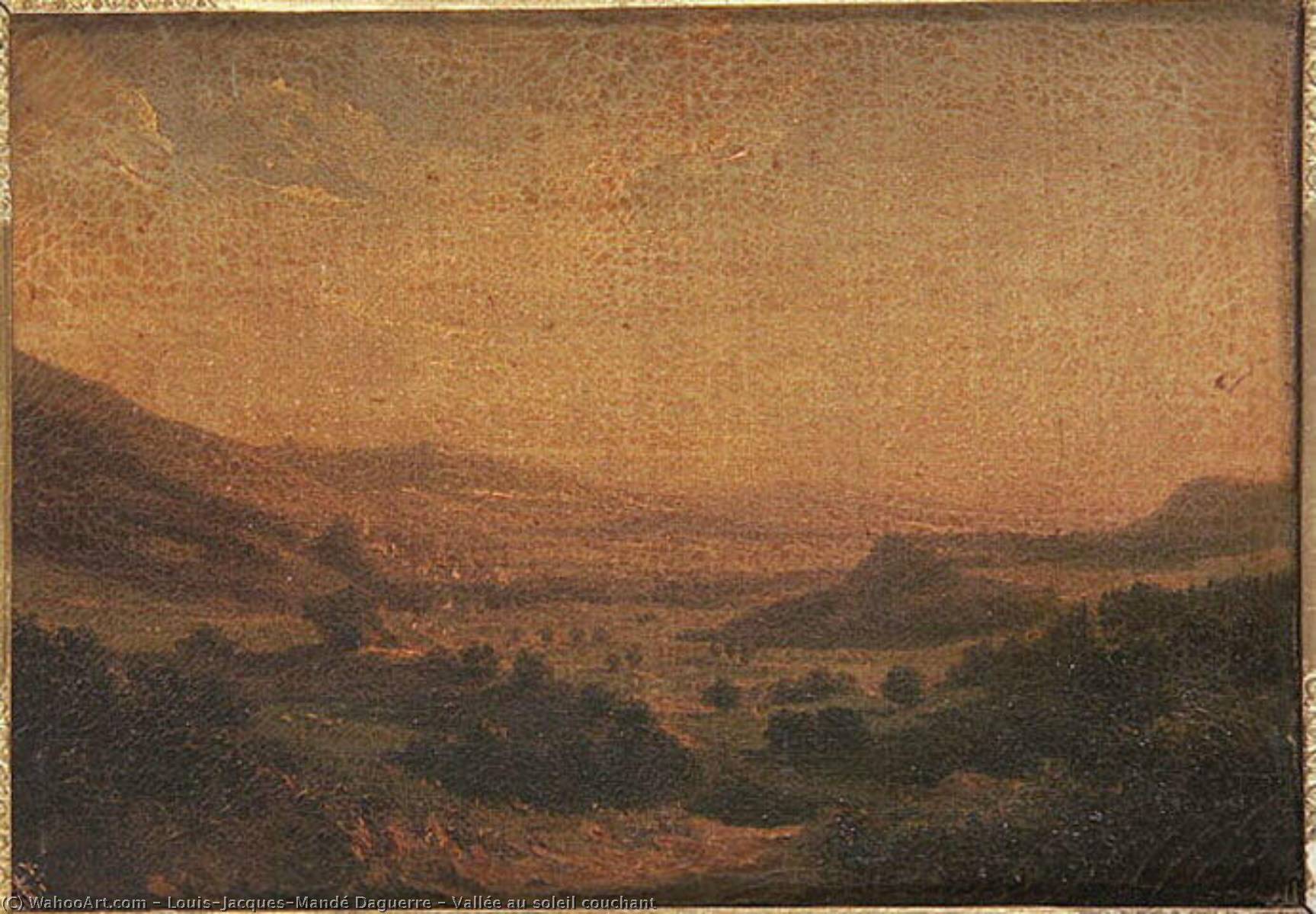Vallée Au Soleil Couchant — Louis-jacques-mandé Daguerre