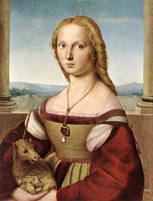 Portrait Of A Lady With A Unicorn — Raffael