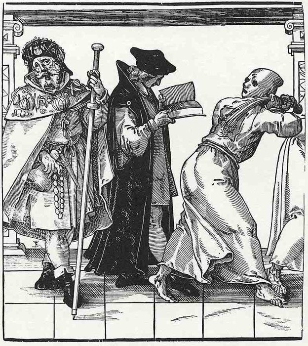 The Church Hierarchy, Pilgrims, Vicar And Geissler — Tobias Stimmer