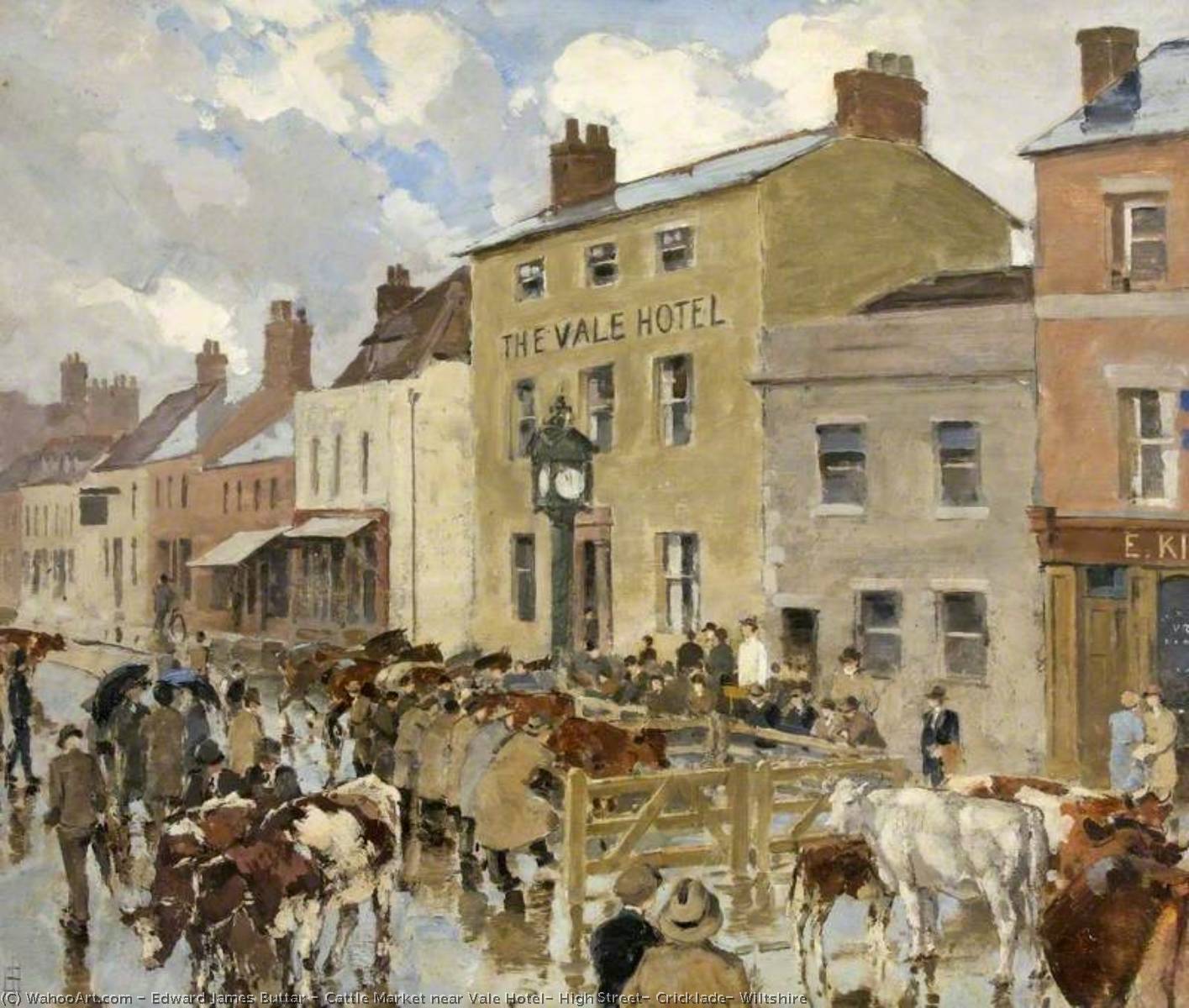 Cattle Market Near Vale Hotel, High Street, Cricklade, Wiltshire — Edward James Buttar
