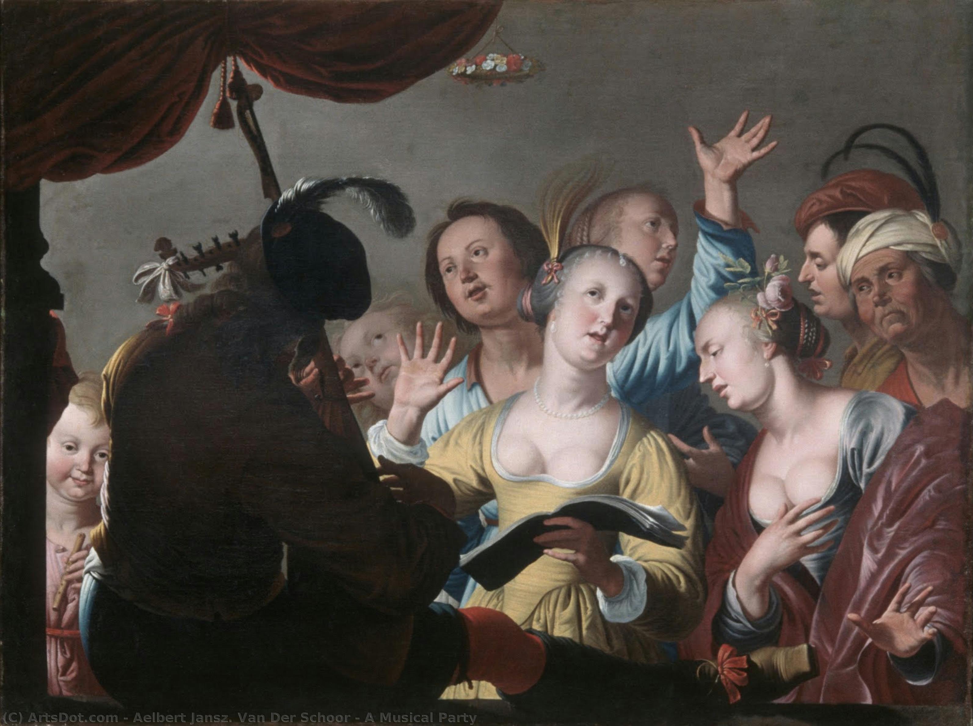 A Musical Party — Aelbert Jansz. Van Der Schoor