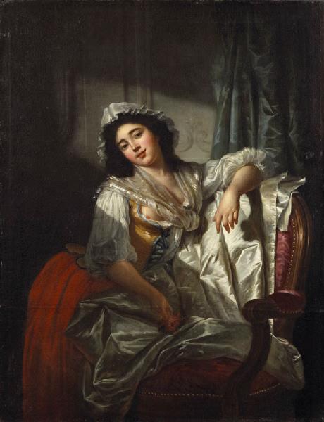 Portrait De Madame Sermet La Rose Et Le Bouton — Roques Joseph