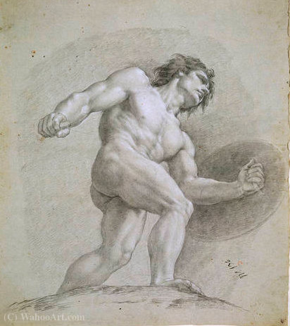 Drawing Of Mars, God Of War, Preparatory Olympians — Francisco Bayeu Y Subias