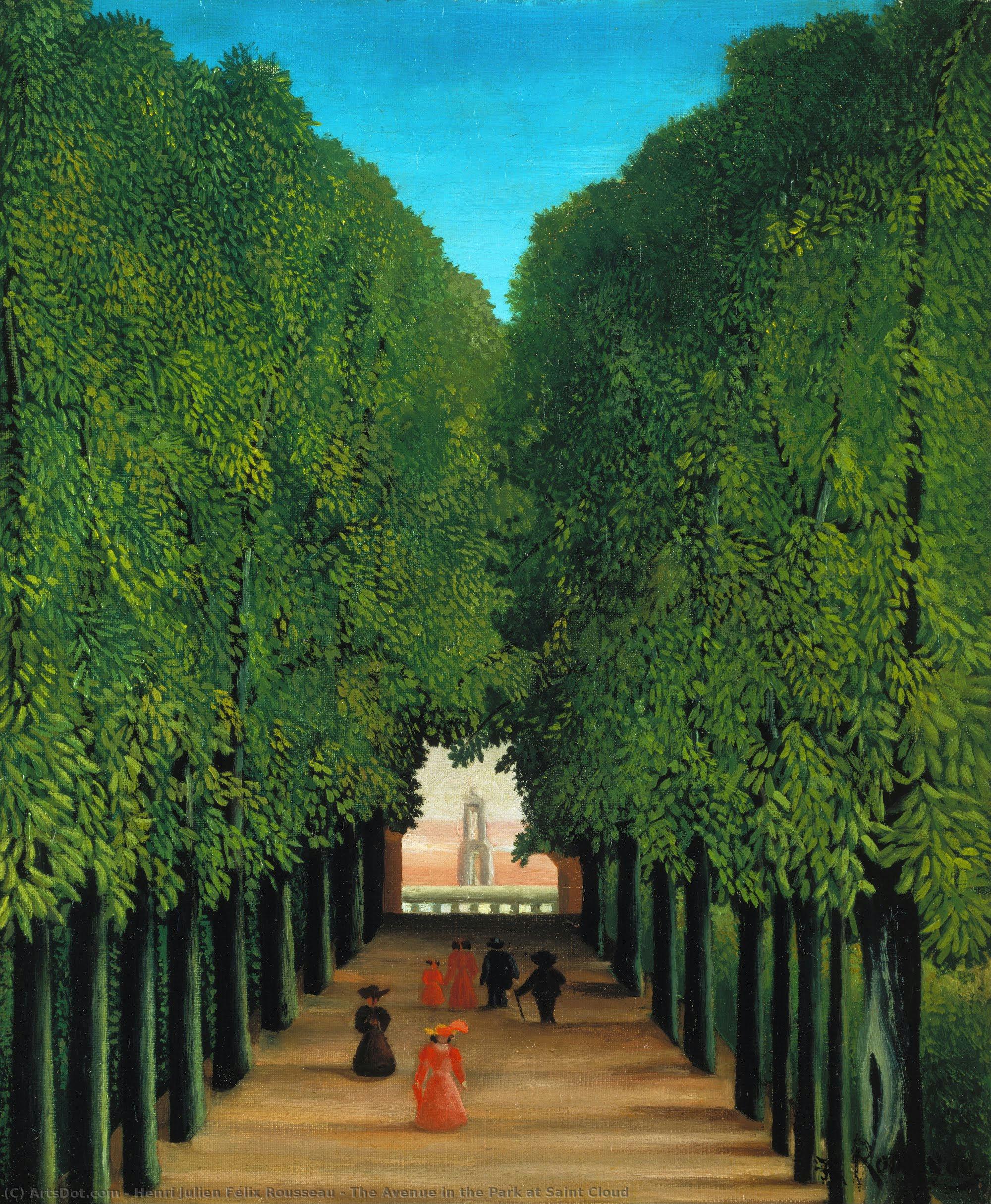 The Avenue In The Park At Saint Cloud — Henri Julien Félix Rousseau