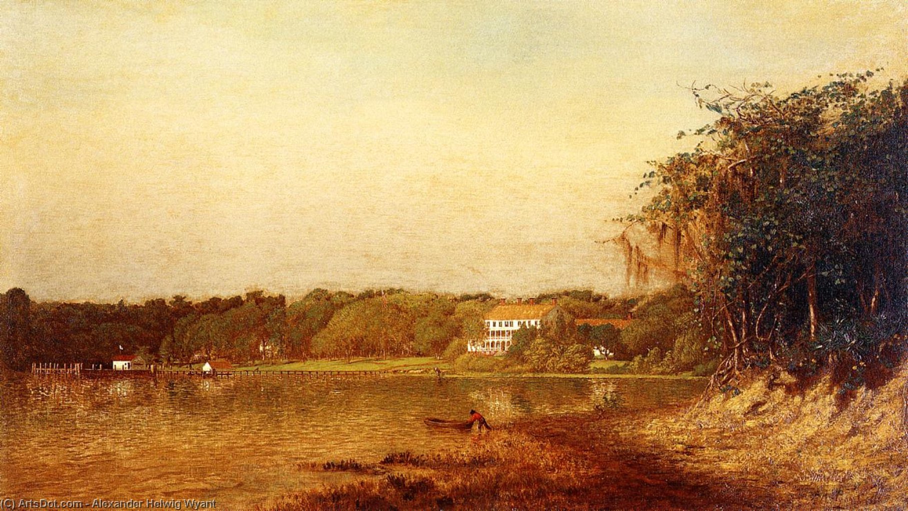 Enterprise At Lake Monroe — Alexander Helwig Wyant