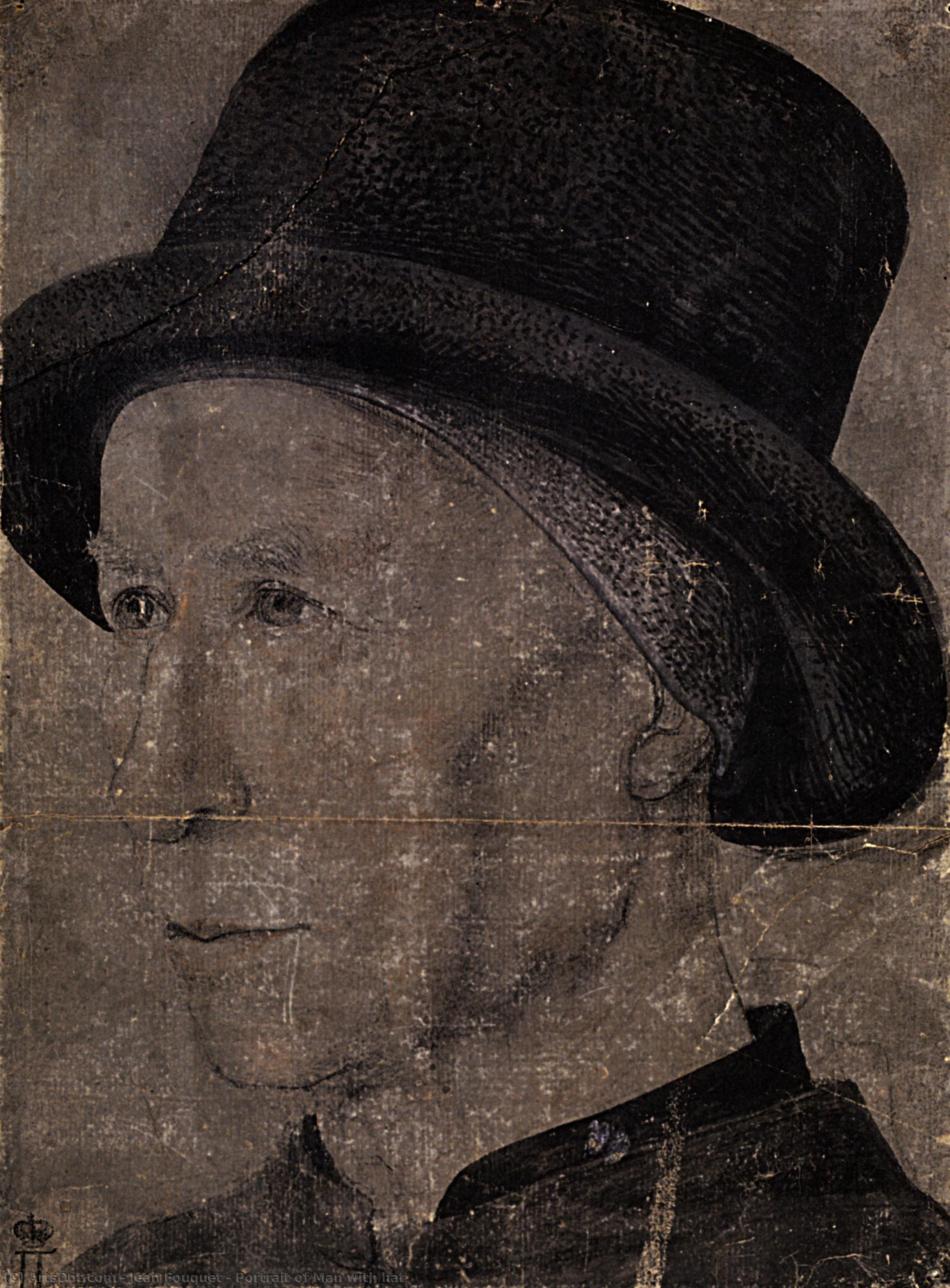 Portrait Of Man With Hat — Jean Fouquet