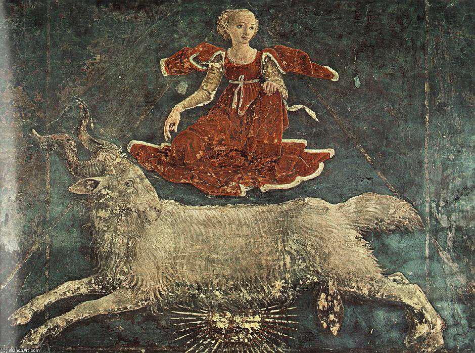 Allegory Of March: Triumph Of Minerva (detail) (16) — Francesco Del Cossa
