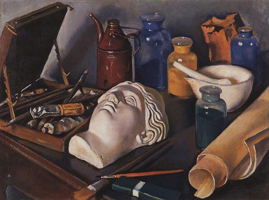 Still Life Attributes Of Art — Zinaida Serebriakova