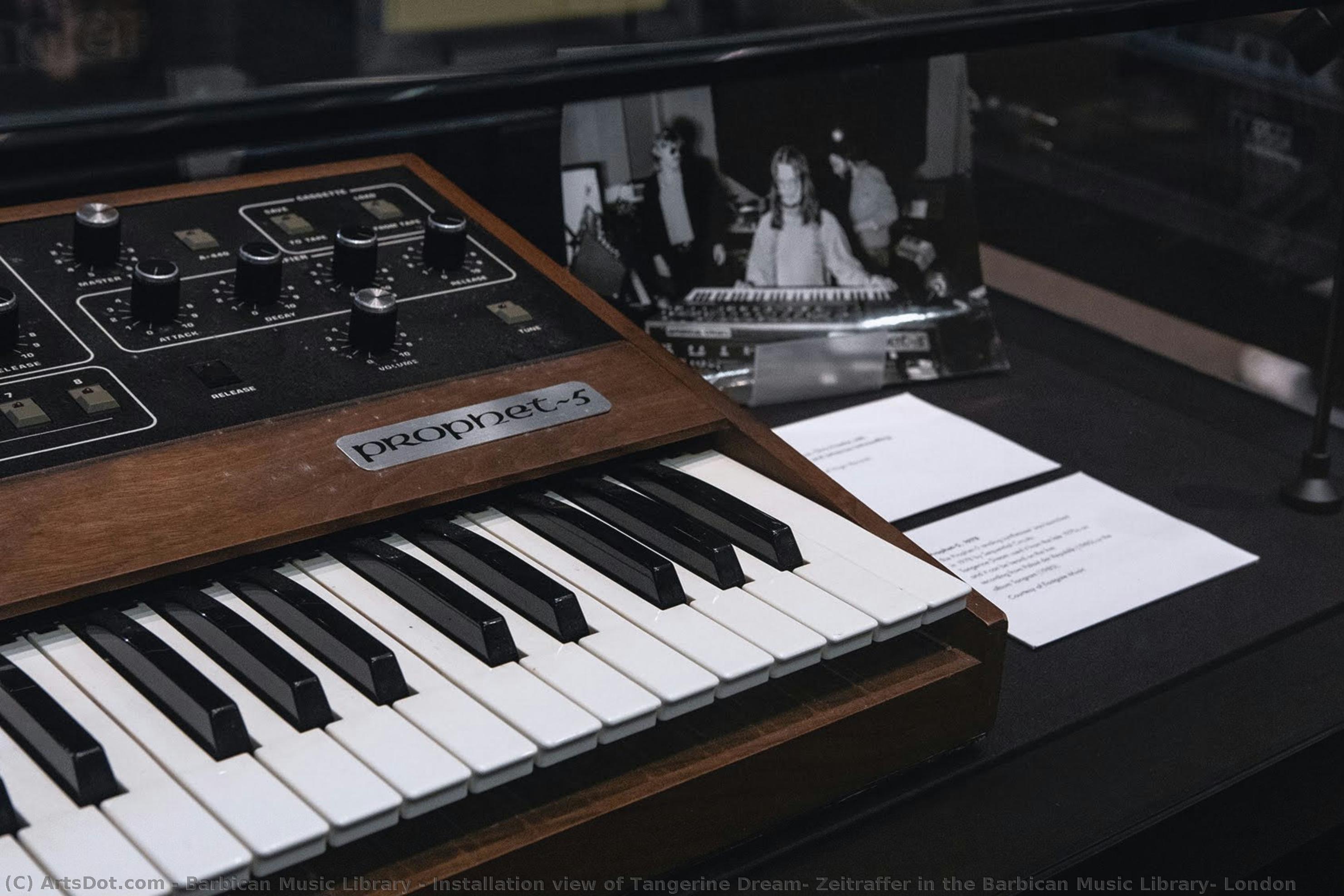 Installation View Of Tangerine Dream: Zeitraffer In The Barbican Music Library, London — Barbican Music Library
