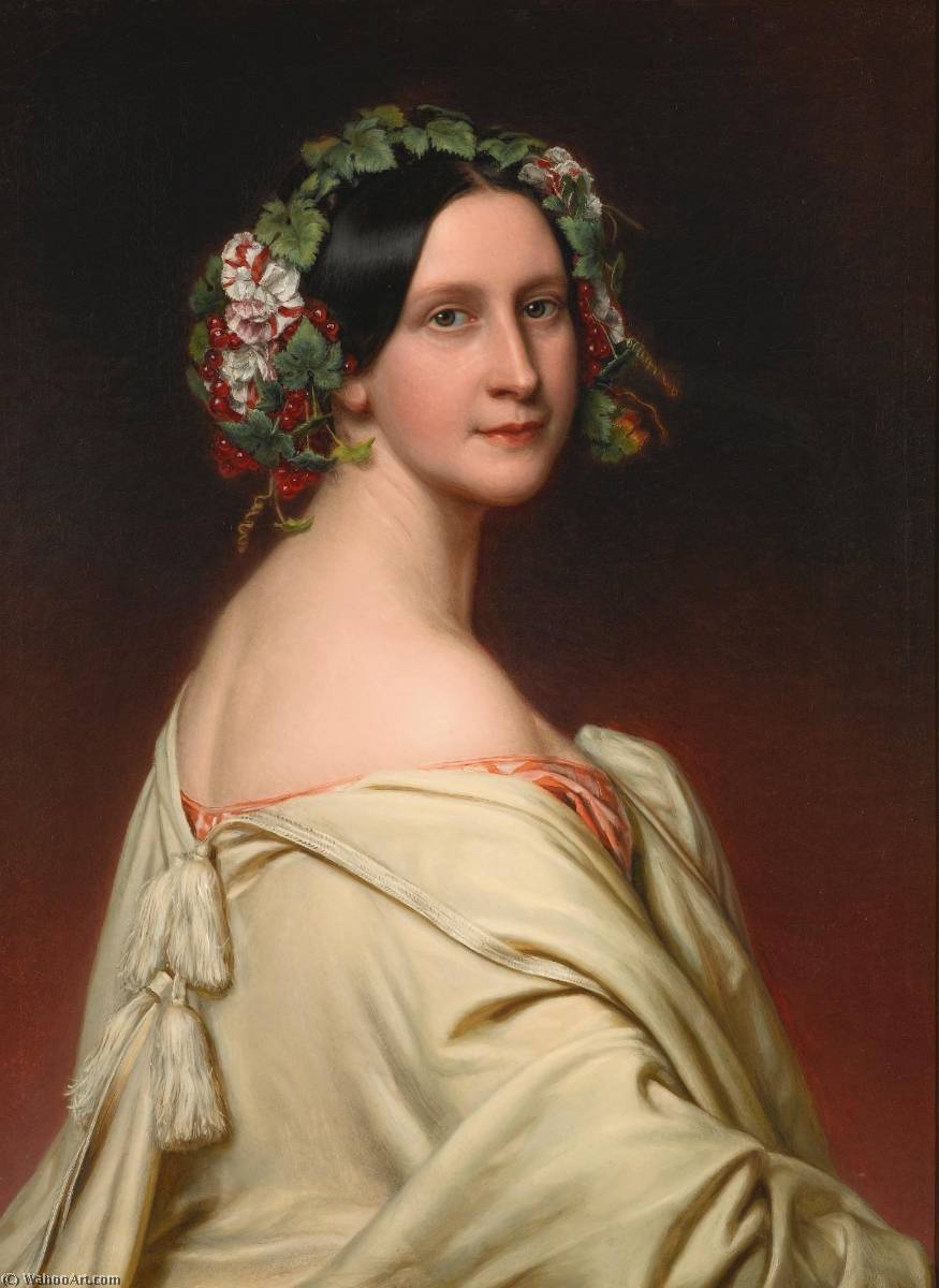 Portrait Of Charlotte Baronin Von Oven (1809 1891) — Joseph Karl Stieler