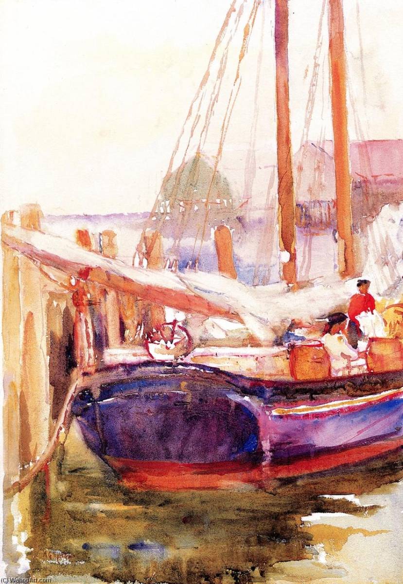 Furling The Sails, Gloucester, Massachusetts — Annie G Sykes
