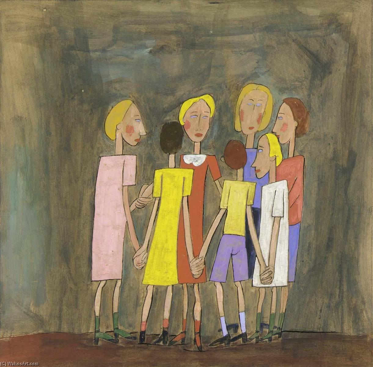 Children's Play Drop The Hankerchief — William H. Johnson