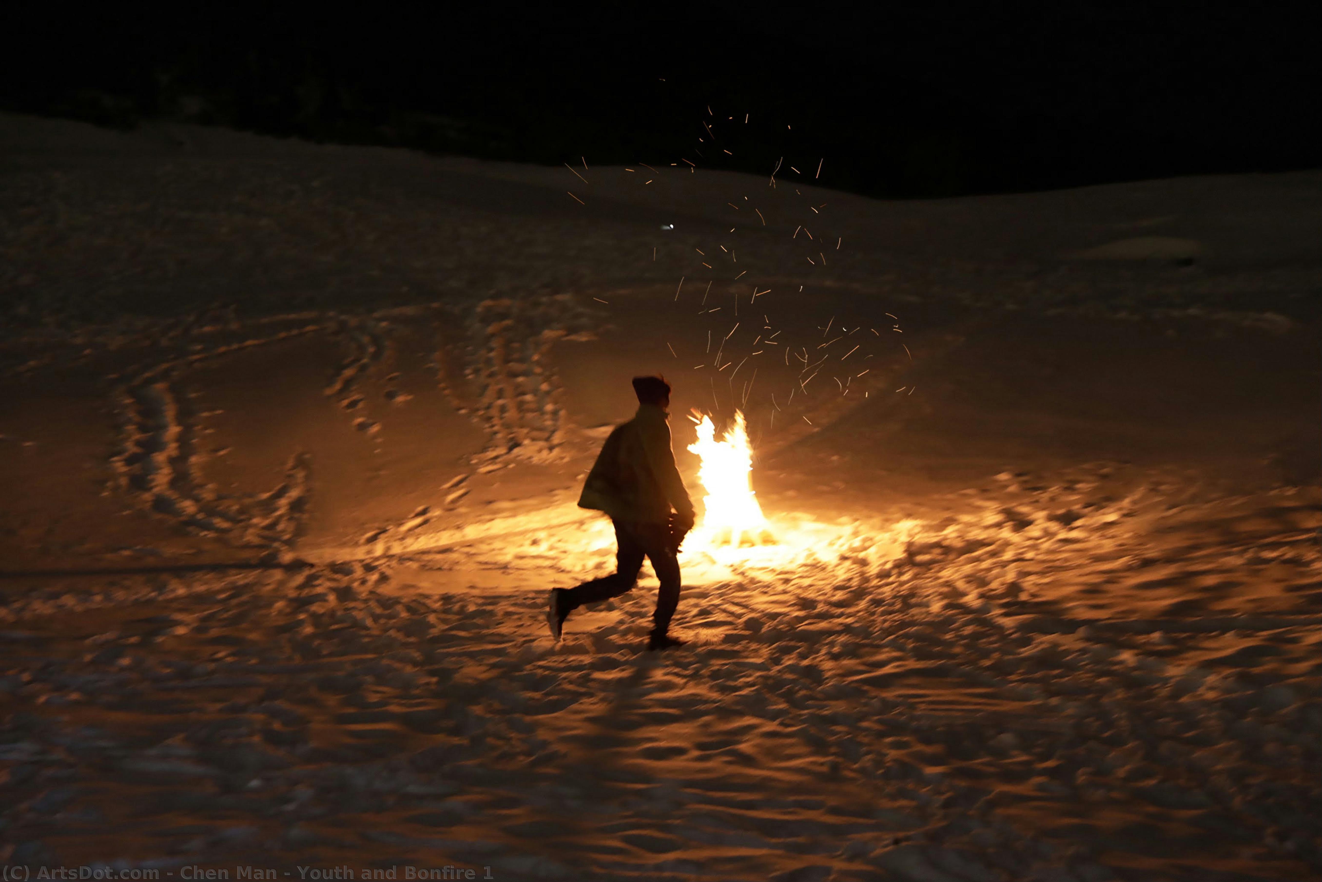Youth And Bonfire 1 — Chen Man