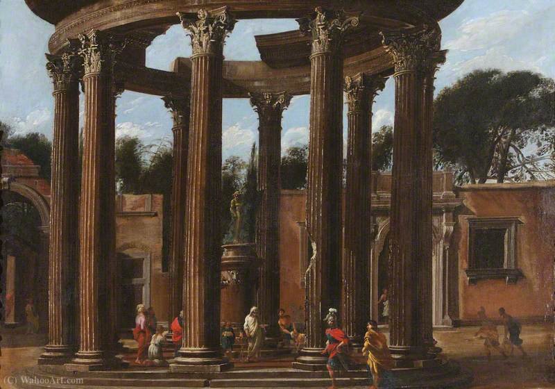 A Ruined Temple With A Sacrificial Scene — Viviano Codazzi