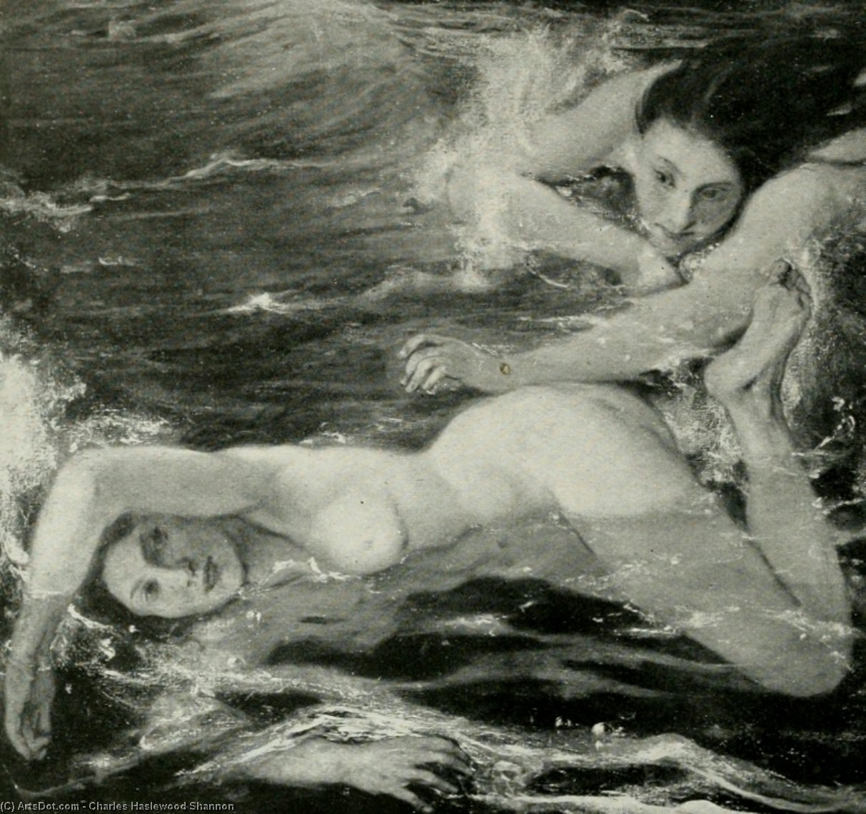The Pursuit - Nudes Swimming — Charles Haslewood Shannon
