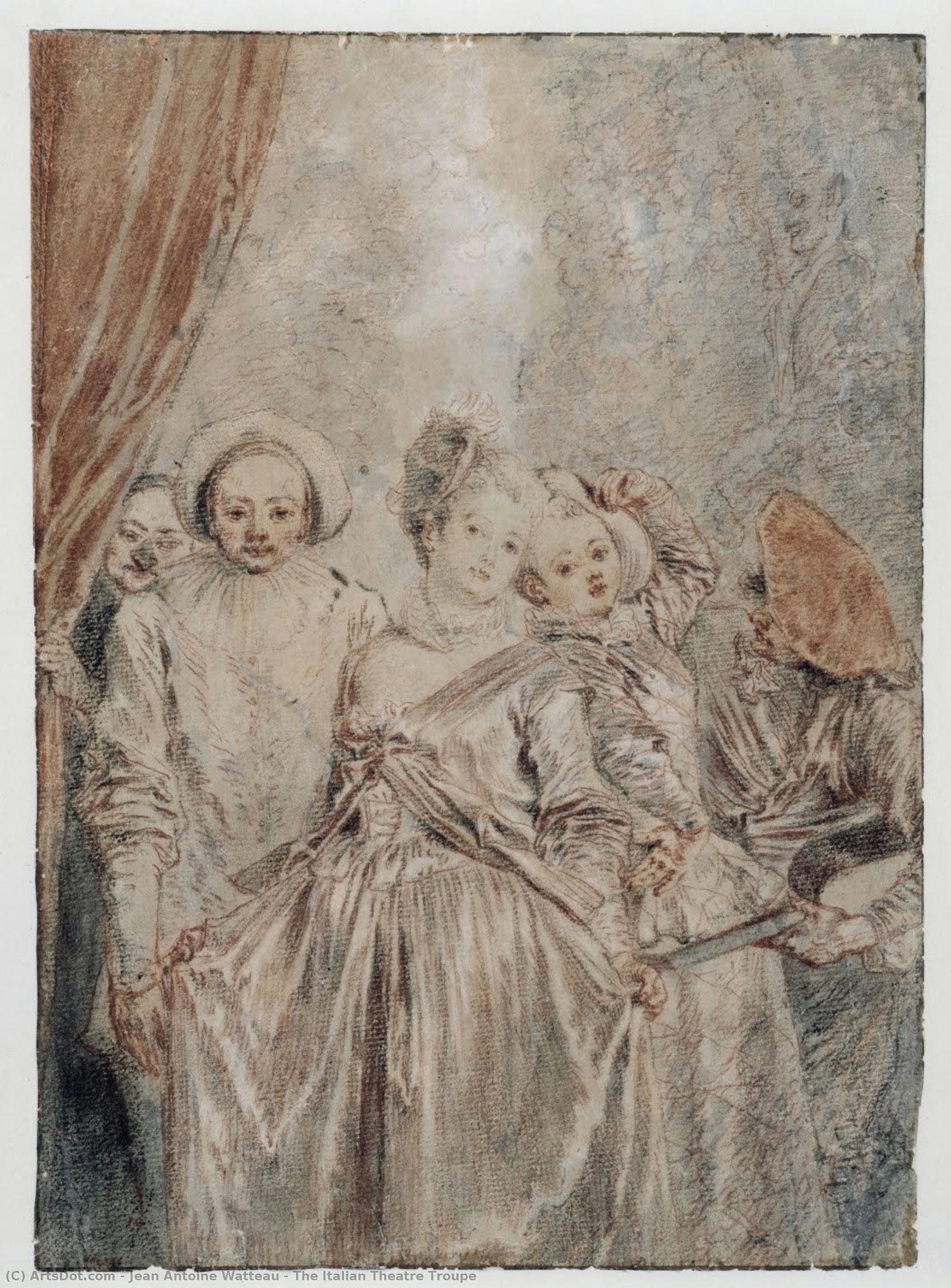 El Teatro Italiano — Jean-antoine Watteau