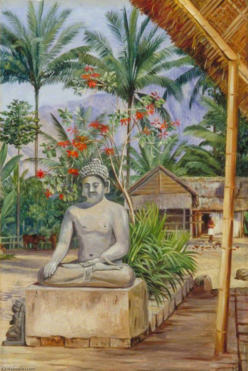 Statue Of Buddha — Marianne North