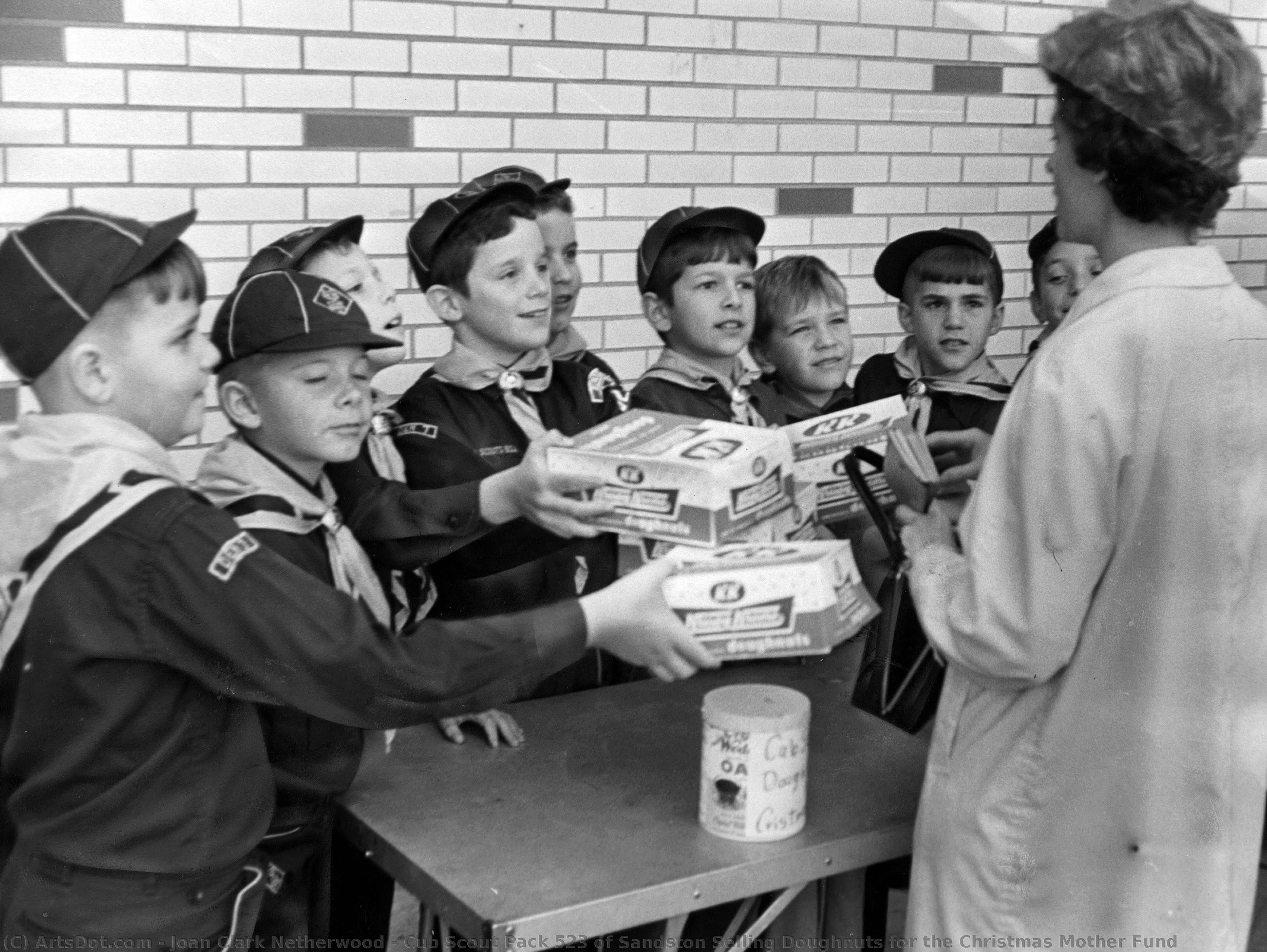 Cub Scout Pack 523 Of Sandston Selling Doughnuts For The Christmas Mother Fund — Joan Clark Netherwood