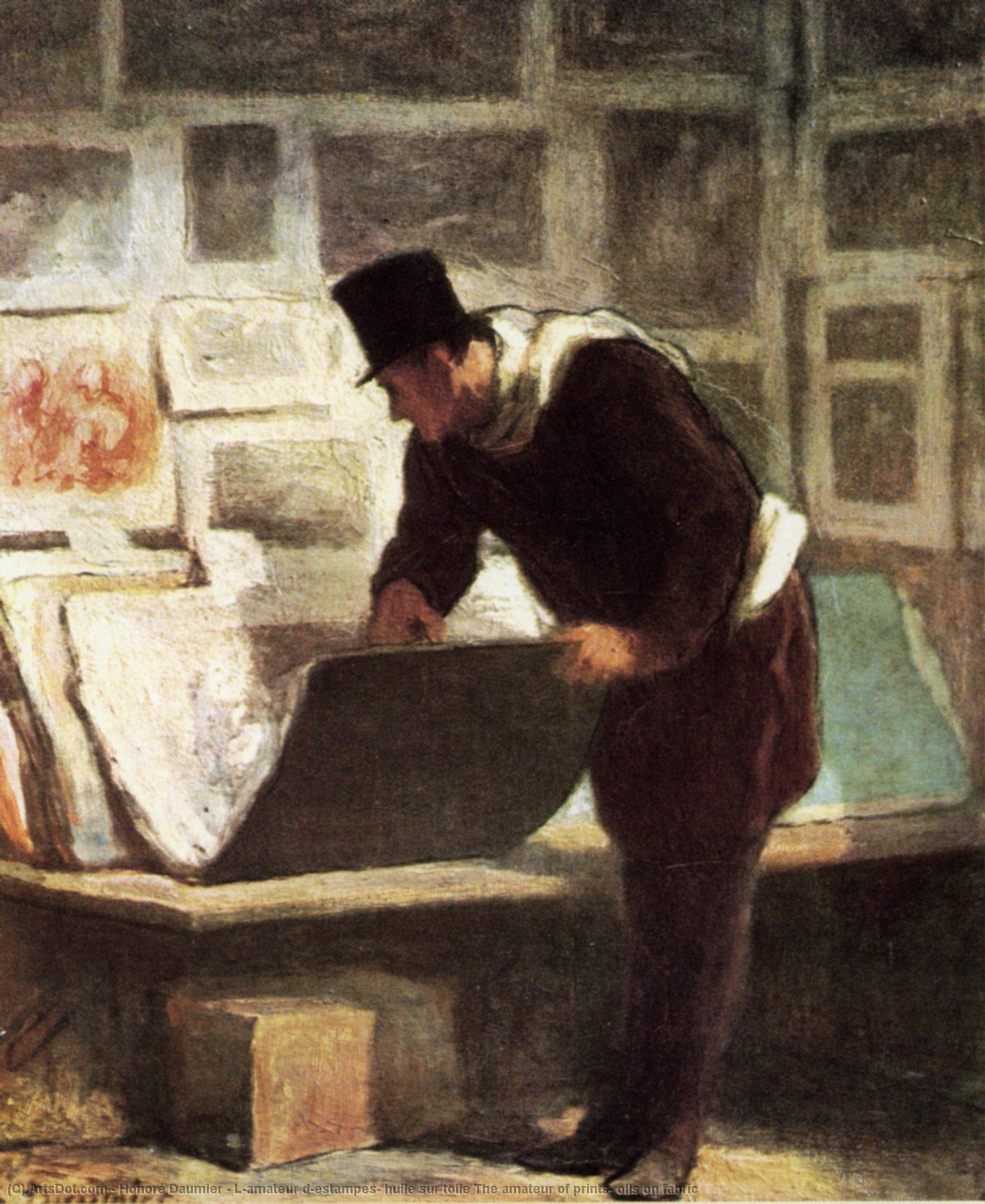 L'amateur D'estampes, Huile Sur Toile The Amateur Of Prints, Oils On Fabric — Honoré Daumier