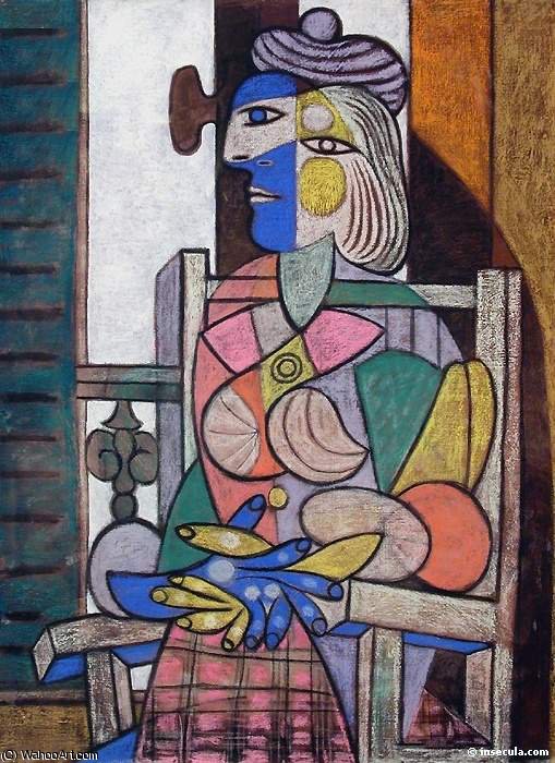 Femme Assise Devant La Fenetre — Pablo Picasso