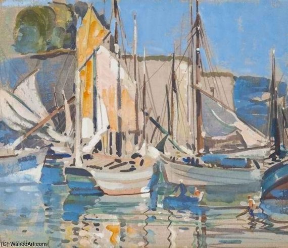 Harbour Scene — Arthur Henry Church
