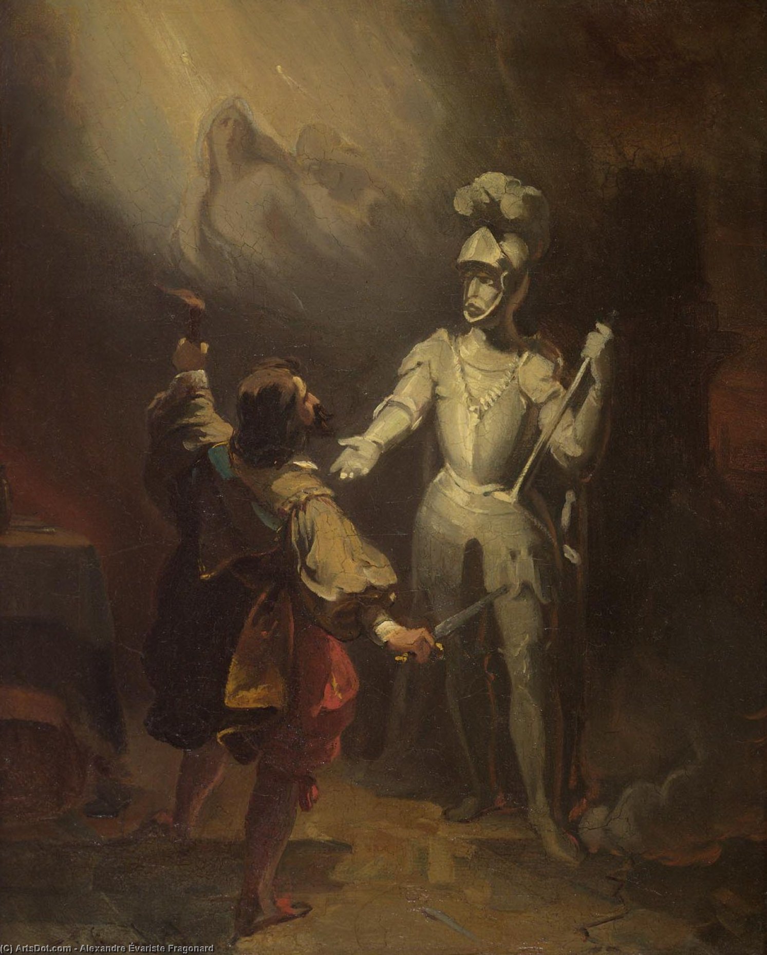 Don Juan And The Statute Of The Commander — Alexandre Évariste Fragonard