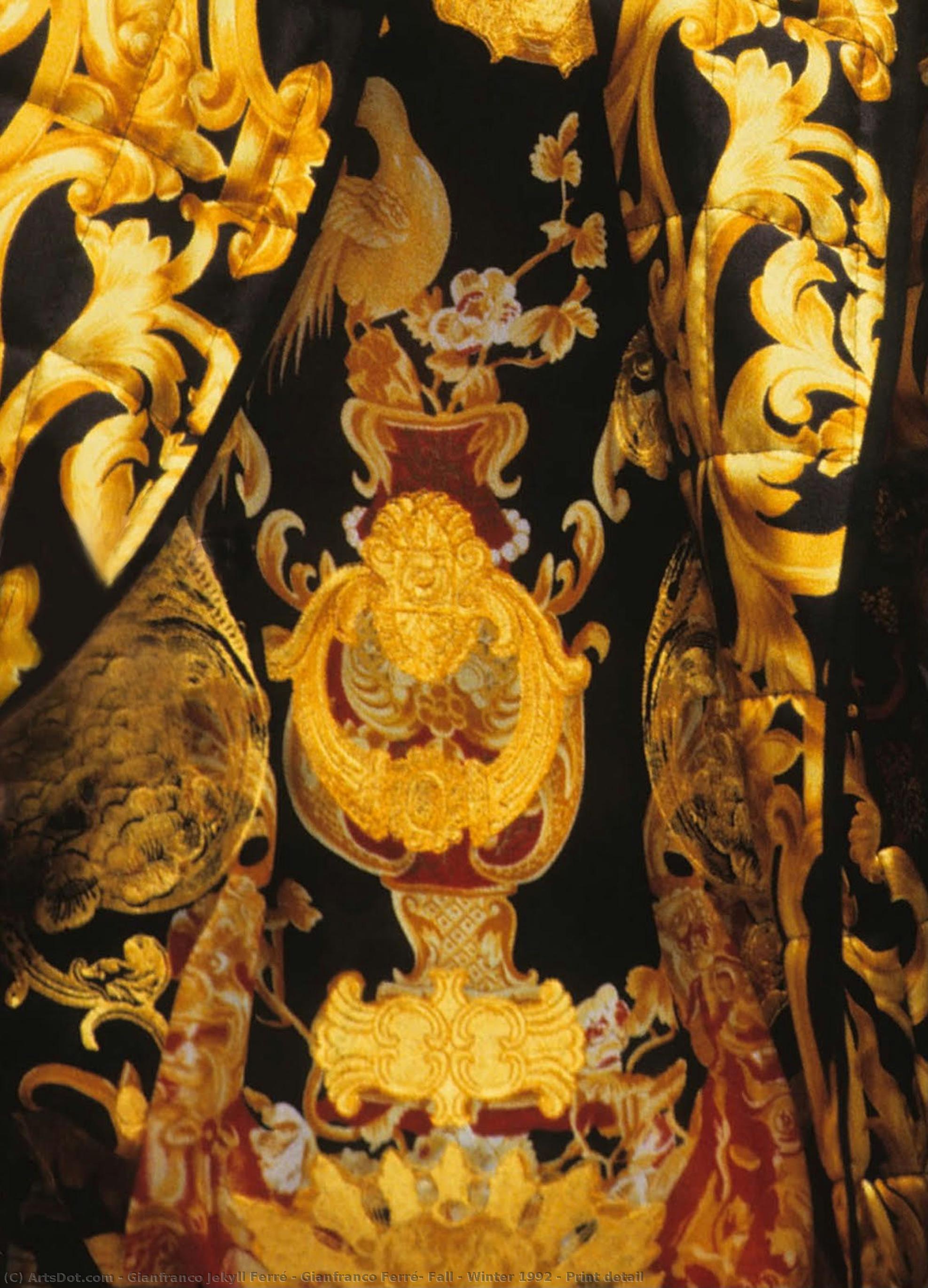 Gianfranco Ferré, Fall / Winter 1992 - Print Detail — Gianfranco Ferré