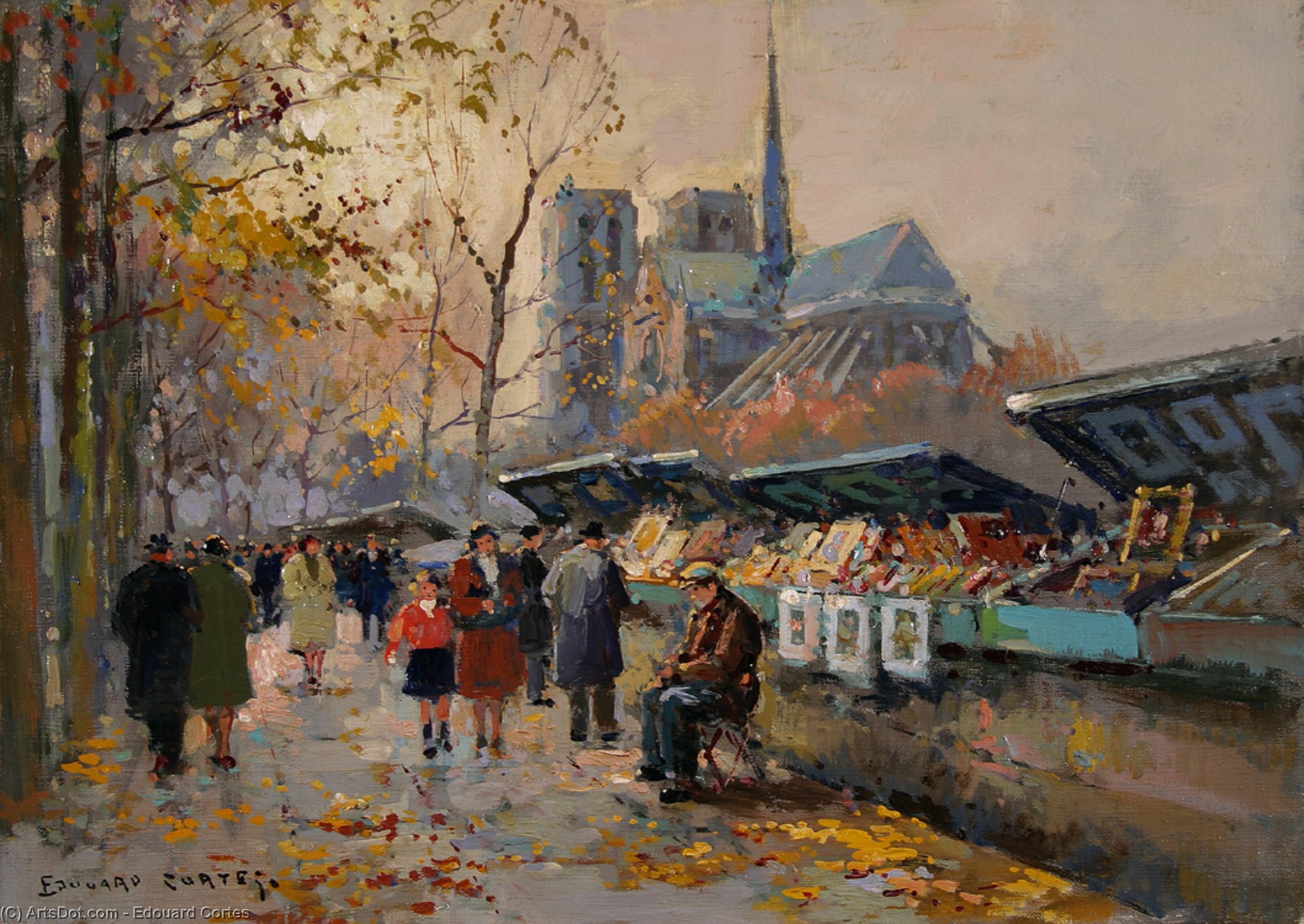 Booksellers Along The Seine — Edouard Cortès