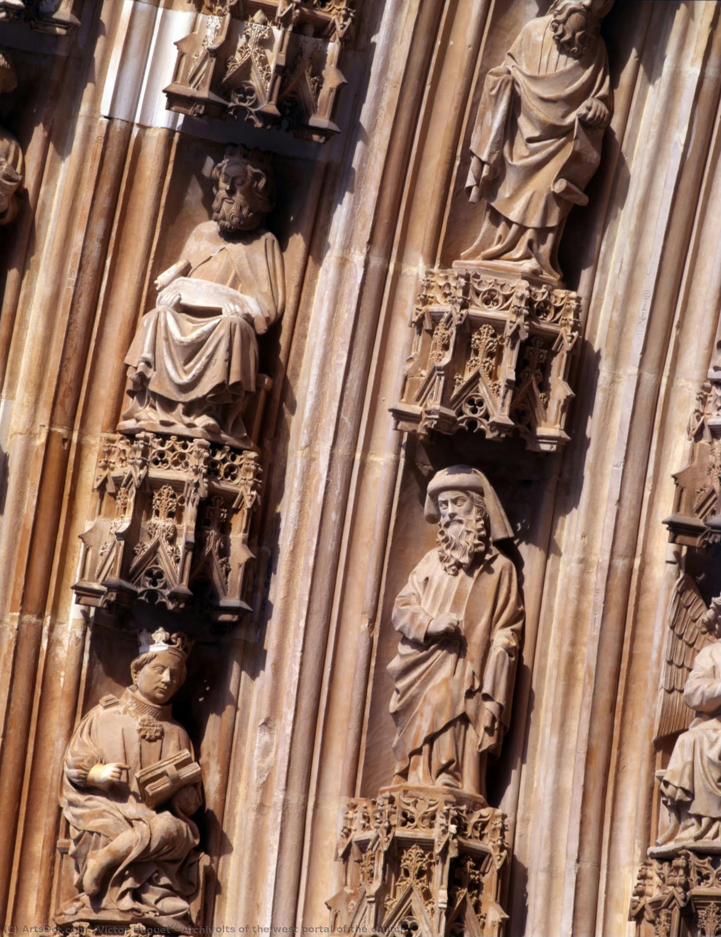 Archivolts Of The West Portal Of The Church — Victor Huguet