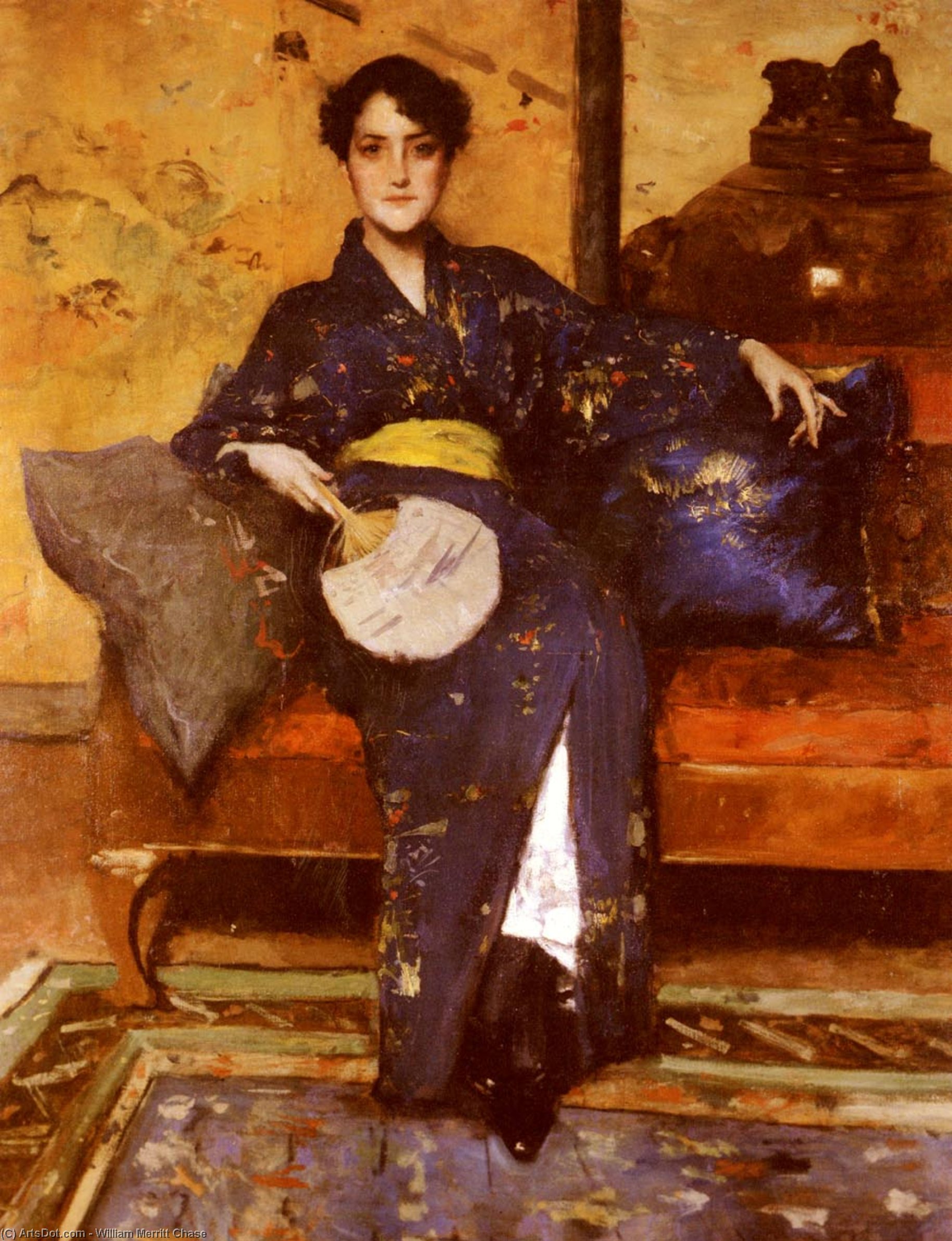The Blue Kimono — William Merritt Chase