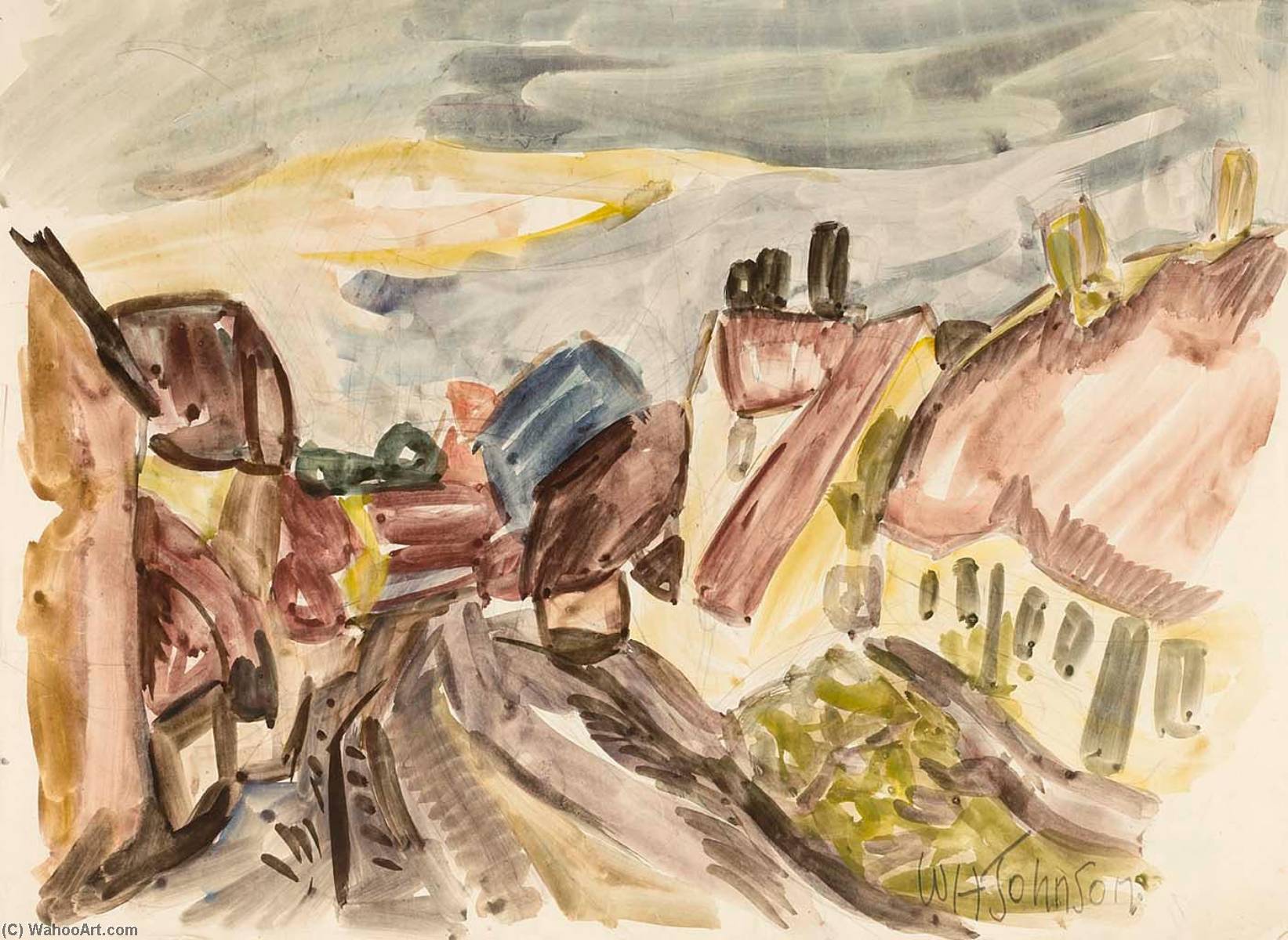 Old Street, Kerteminde, Denmark — William H. Johnson