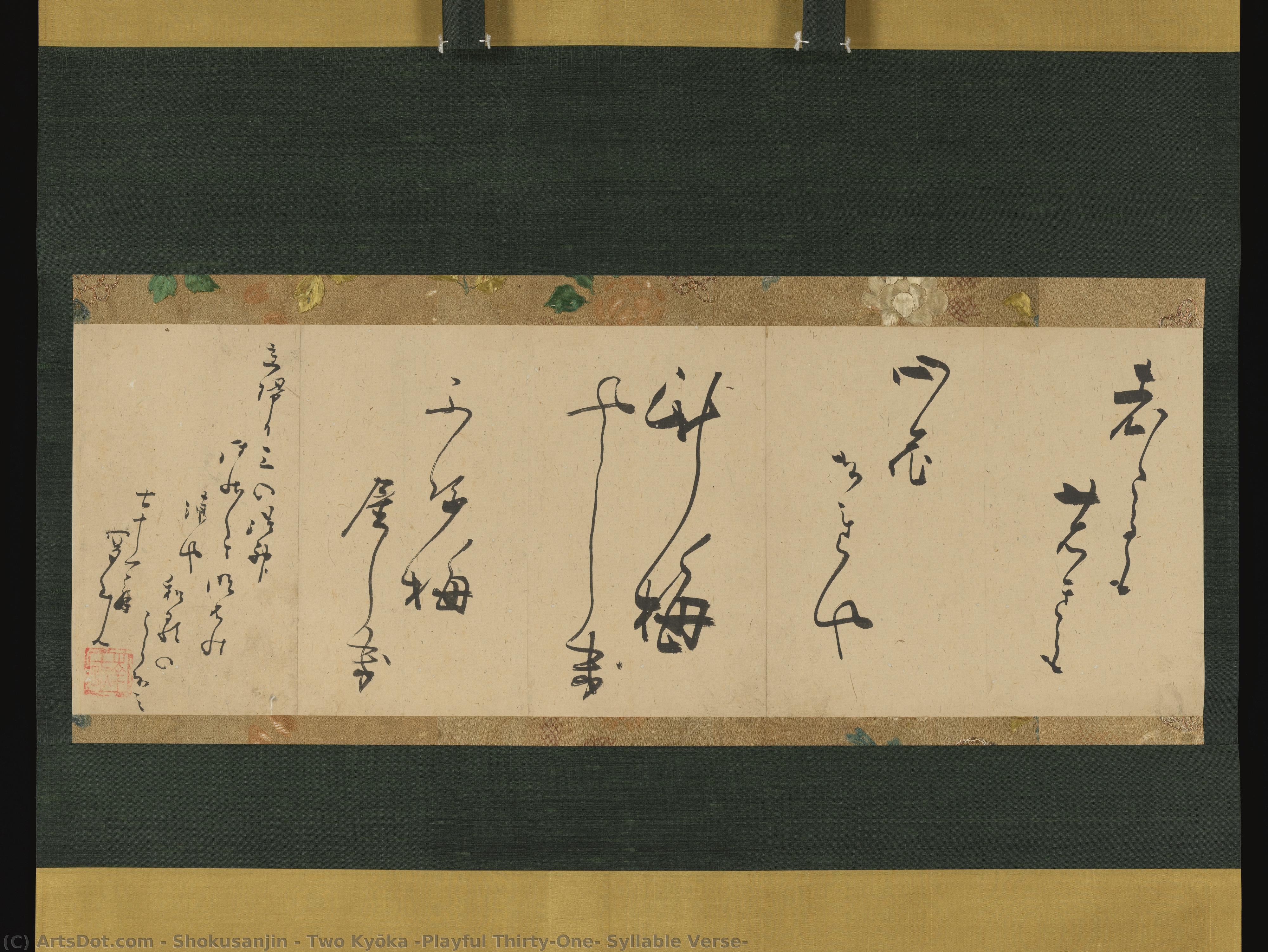Two Kyōka (playful Thirty-one- Syllable Verse) — Shokusanjin