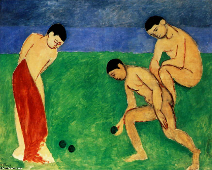 Les Joueurs De Boules Huile Sur Toile - (113) — Henri Matisse