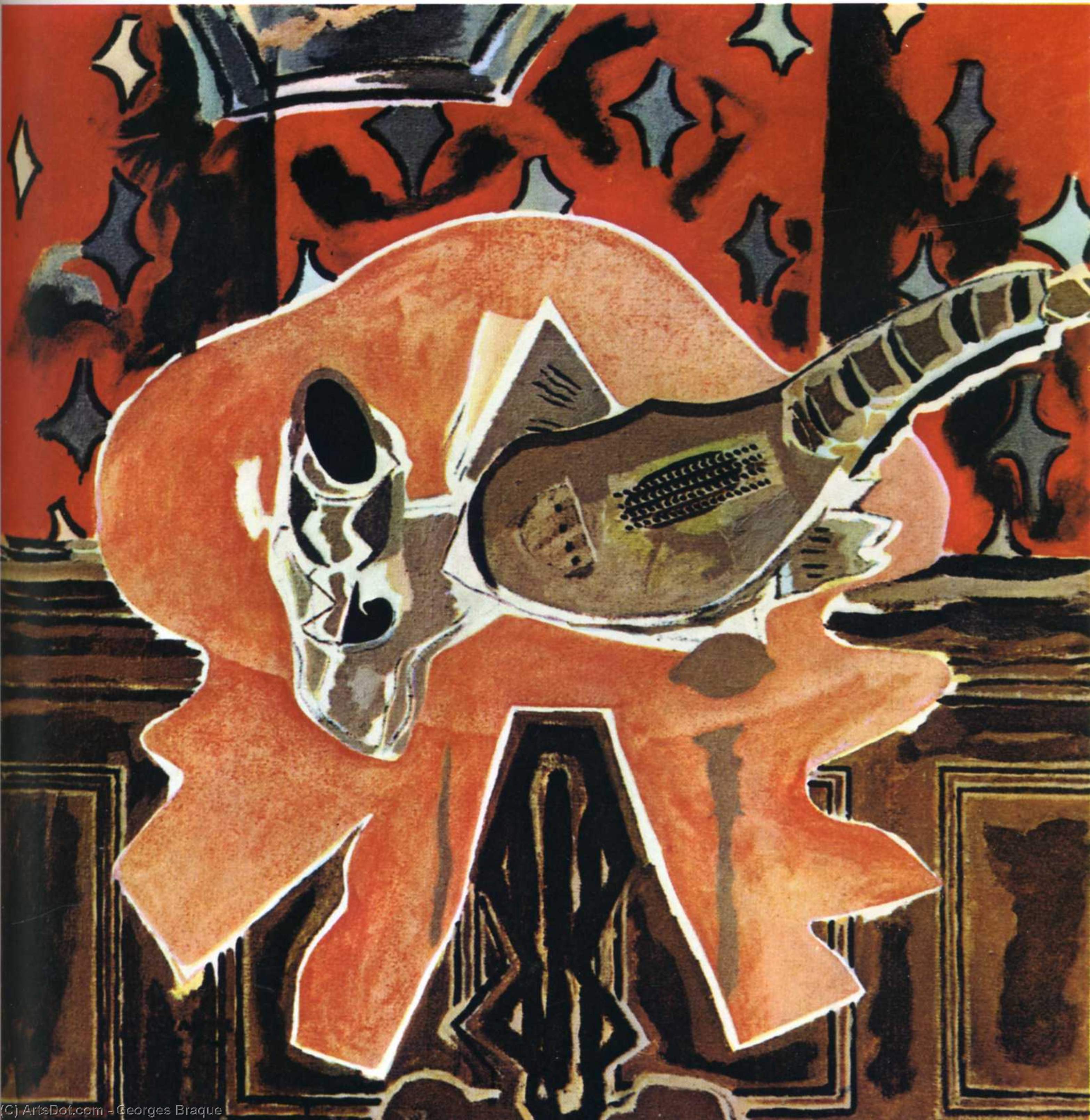 A Red Pedestal — Georges Braque