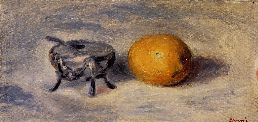 Sugar Bowl And Lemon — Pierre-auguste Renoir