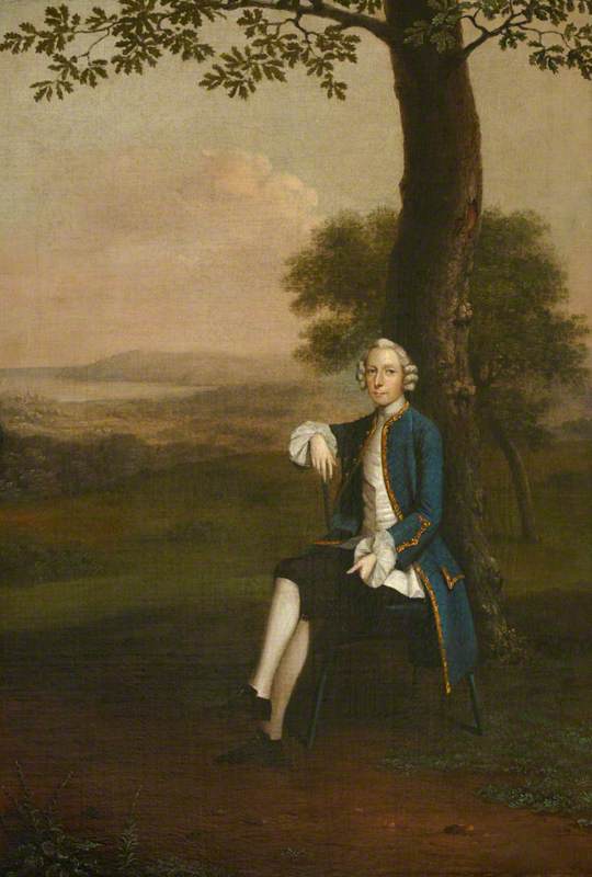 Portrait Of A Young Man Sitting Under A Tree (possibly Benjamin Lethieullier, 1728 1729–1797, Mp) — Arthur William Devis