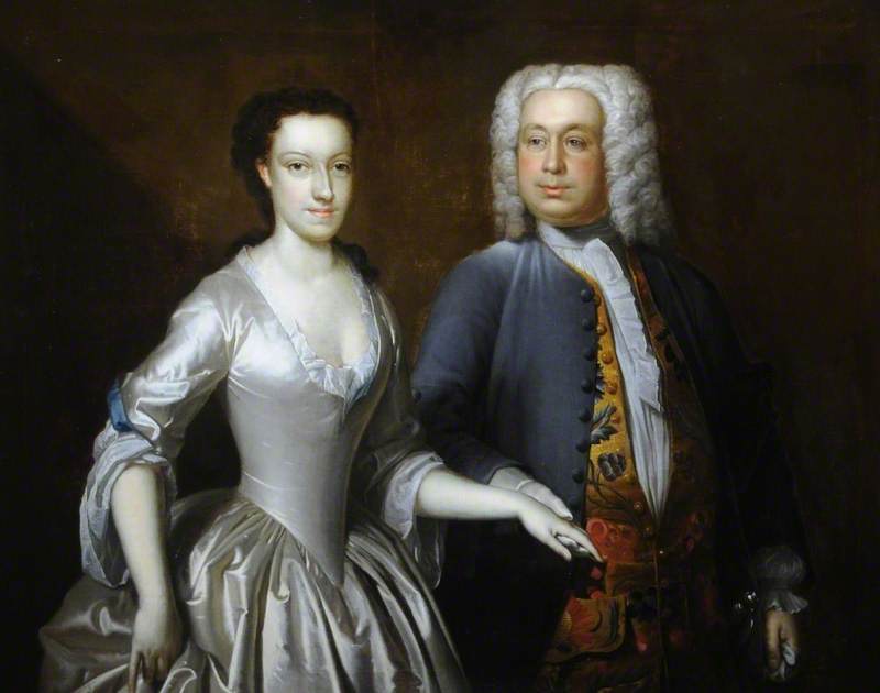 Cuthbert Tunstall (1681–1747), And His Second Wife Elizabeth Heneage (d.1766) — Richard Van Bleeck