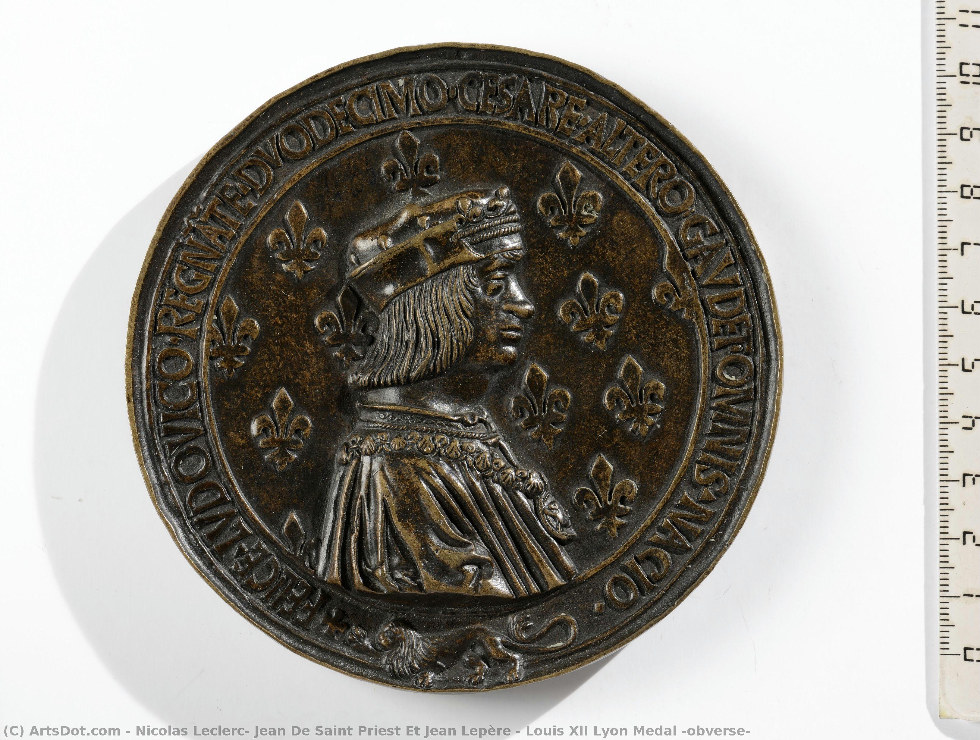 Louis Xii Lyon Medal (obverse) — Nicolas Leclerc, Jean De Saint Priest Et Jean Lepère