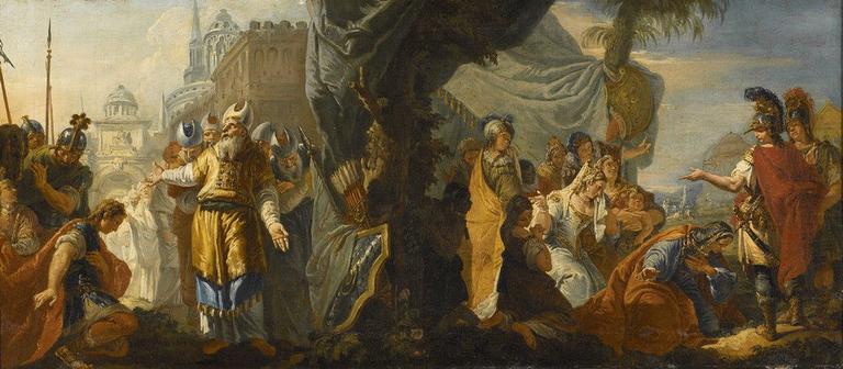 Alexandre Et La Famille De Darius Alexandre Rend Hommage Au Grand Prête Jaddoua — Francesco Fontebasso