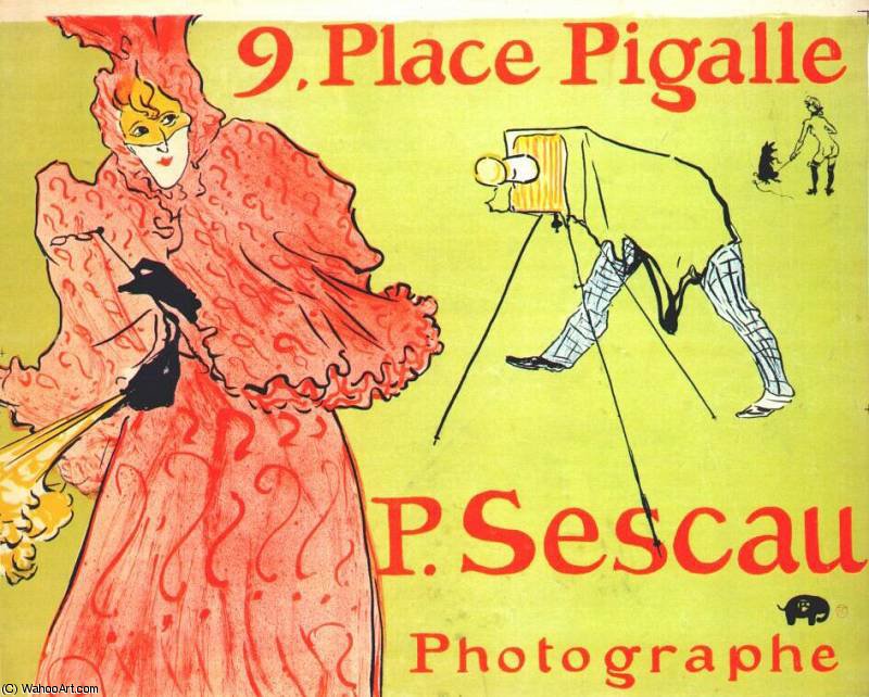 The Photographer Sescau — Henri De Toulouse-lautrec