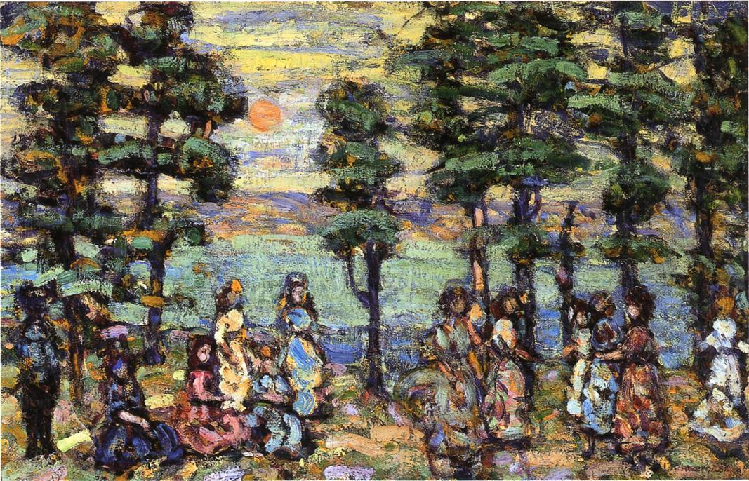 The Park At Sunset — Maurice Brazil Prendergast