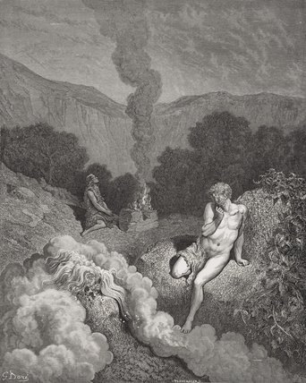 Cain And Abel Offering Their Sacrifices — Paul Gustave Doré