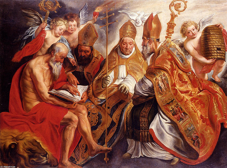 The Four Fathers Of The Latin Church — Jacob Jordaens