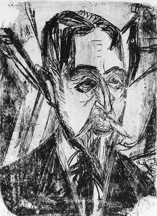 Head Of Professor Graef — Ernst Ludwig Kirchner