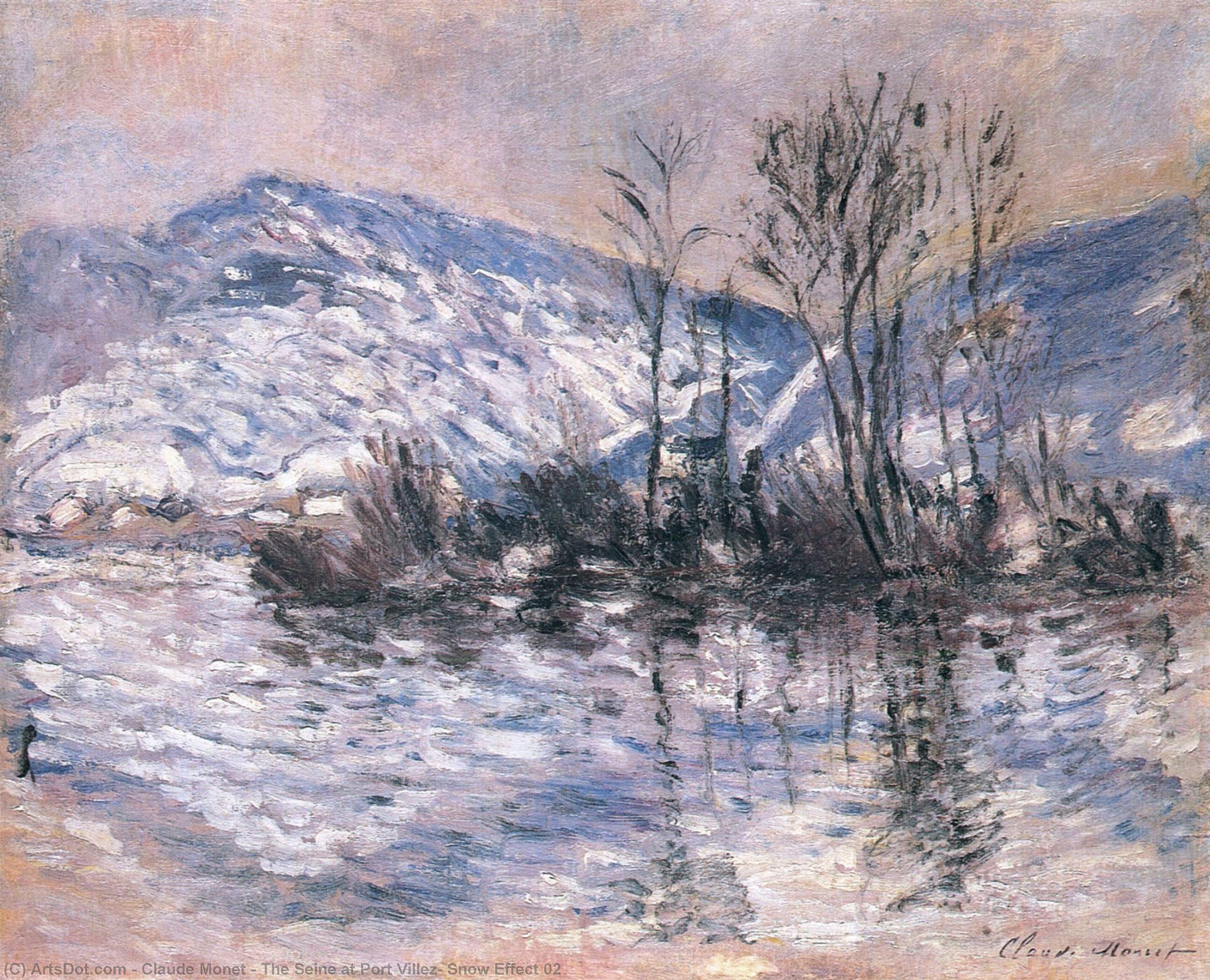 El Sena En Port Villez, Efecto Nevado 02 — Claude Monet